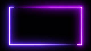 4k neon frame video loop background no copyright