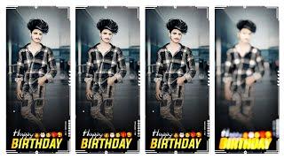 Birthday status editing alight motion || boy birthday video editing || happy birthday video editing