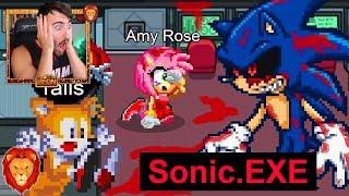 AMONG US pero CON SONIC.EXE IMPOSTOR  | VIDEOREACCION ANIMACION AMONG US LEON PICARON