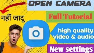 New open camera setting | voice & video quality pro | S Tech