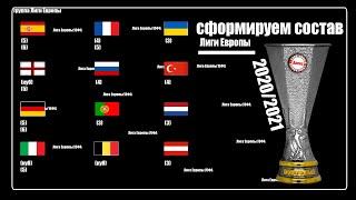 Лига Европы 2020/2021. Сформируем состав групп. Кто попал автоматически?