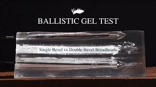 Single Bevel vs Double Bevel Broadhead Ballistic Gel Test