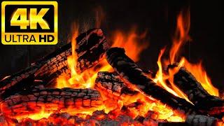 The Best Relaxing Fireplace 4K HD  10 Hours of Crackling Fire Sounds with Burning Fireplace 