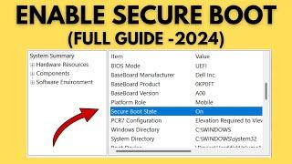 How to Enable Secure Boot Windows 11 (2024 Full Guide)