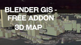 Blender GIS - 3D map