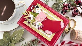 Stuffing A Stocking Holiday Card | Papertrey Ink Build-A-Stocking