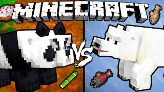 Panda vs. Polar Bear - Minecraft