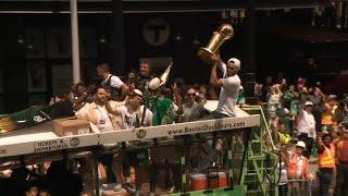 Celtics Duck Boats depart for 2024 Parade of Champions