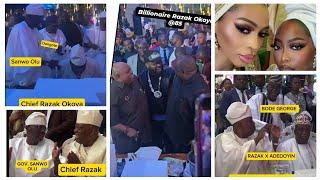 Davido,Dangote,Gov.Adeleke,Sanwo Olu,Kwam 1,others at Chief Razak Okoya's 85th birthday Party.