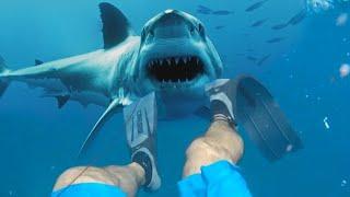 100 Самых Опасных Встреч с Акулами, Снятых На Камеру