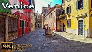 Exploring Venice: City Tour Through Italy's Timeless Canal Streets in 4K