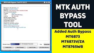 MTK Auth Bypass Tool v7 with DEMO | Bypass MTK Auth Security