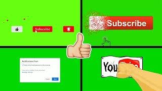 Top 5 Best || Green Screen Animated Subscribe Button || no copyright [ No Ad ]