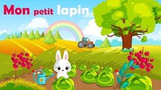 Mon petit lapin - French Nursery Rhyme for kids and babies (with lyrics)