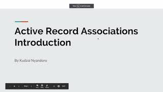 Active Record Associations