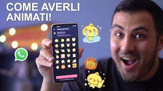 WHATSAPP: COME AVERE GLI STICKERS ANIMATI! BELLISSIMI! Guida e APK