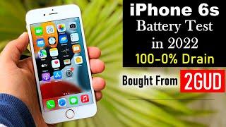 iPhone 6s Battery Test 100-0% in 2022| iPhone 6s Battery in iOS 15 | 2Gud iPhone 6s Battery Test