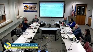 Waseca School Board Meeting 01 09 2025