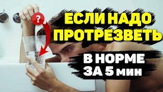 Если надо Быстро ПРОТРЕЗВЕТЬ #Перегар