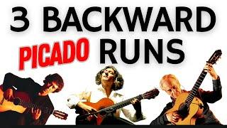 Can You Play These 3 Descending Picado Runs? | Flamenco Guitar Lesson w/ TAB