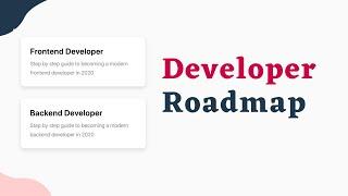 Developer Roadmaps All in One for [ Web Developers ]