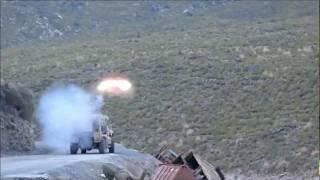 TOW Missile Attack on Hillside, Afghanistan