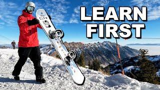 The First Thing to Learn as a Beginner Snowboarder