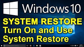 ️ Windows 10 - System Restore - Turn On and Use System Restore on Windows 10