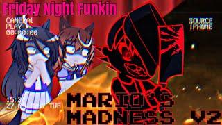 【Gacha life2】　FNF VS MARIO’S MADNESS V2  Part1『日本語、English』