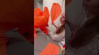 #shorts DIY Giant Crepe Paper Poppy