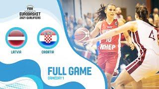 Latvia v Croatia - Full Game - FIBA Women's EuroBasket 2021 Qualifiers