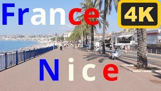 Nice - France - 4K walking tour - August 2024