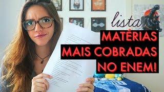 O QUE MAIS CAI NO ENEM? Lista de matérias para revisar antes da prova! - Débora Aladim