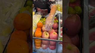 Fruit Heaven! Fresh apples for just $0.60 - Fruit Cutting Skills