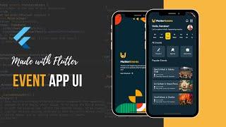 Building a Flutter Event App UI Design | Full Video #StayHome And Code #WithMe