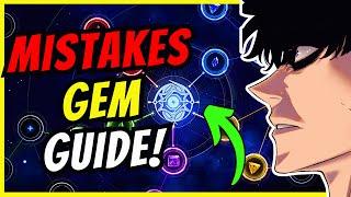 GEM MISTAKES! FULL GUIDE! [Solo Leveling: Arise] MUST KNOW GEM SYSTEM TIPS!