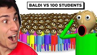 100 Players Help Me Beat Baldi's Basics!