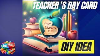 Teachers Day card making easy | Happy teacher's day greeting | DIY Simple card idea