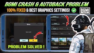 BGMI STOP - BGMI CRASH PROBLEM 3.1 UPDATE | LAG & BLACK SCREEN & AUTOBACK | BGMI GRAPHICS SETTINGS