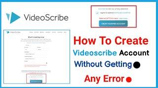 How To Fix Failed reCAPTCHA check in Videoscribe Account|How to Create Videoscribe Account|2020