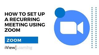 How to set up a recurring meeting using zoom