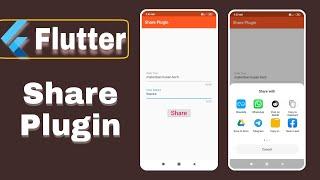Share Plugin(Flutter 6)Share Data to another Applications