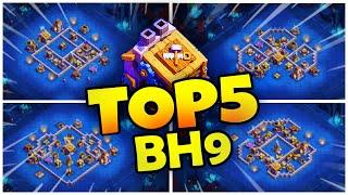 NEW TOP 5 BH9 Trophy Bases Copy Link | BEST BUILDER HALL 9 Bases, Clash of Clans