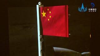 Raising the flag! Chang'e-6 probe unfurls Chinese flag on moon's far side