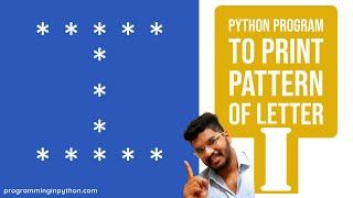 Python Program to Print Pattern of Letter I || Pattern Programming