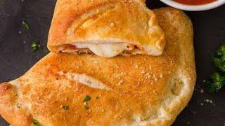 chicken & mushroom cheesy calzone  | recipe by kitchen with Ishrat