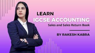 IGCSE Accounting - Sales and Sales Return Journal