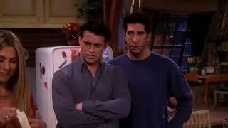 JOEY BLAMES CHANDLER FOR THE PAGES BEING STUCK TOGETHER.           #friends  #chandler  #joey  #ross