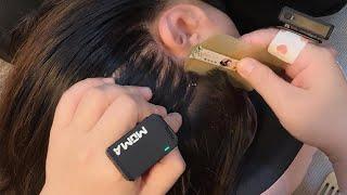 ASMR Relaxing Scalp Care for Dandruff with Comb, Tweezers & Brush – No Talking