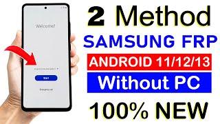 2 Method 100% Working:-  All Samsung Galaxy FRP BYPASS  |  ANDROID 11/12/13 (without pc)